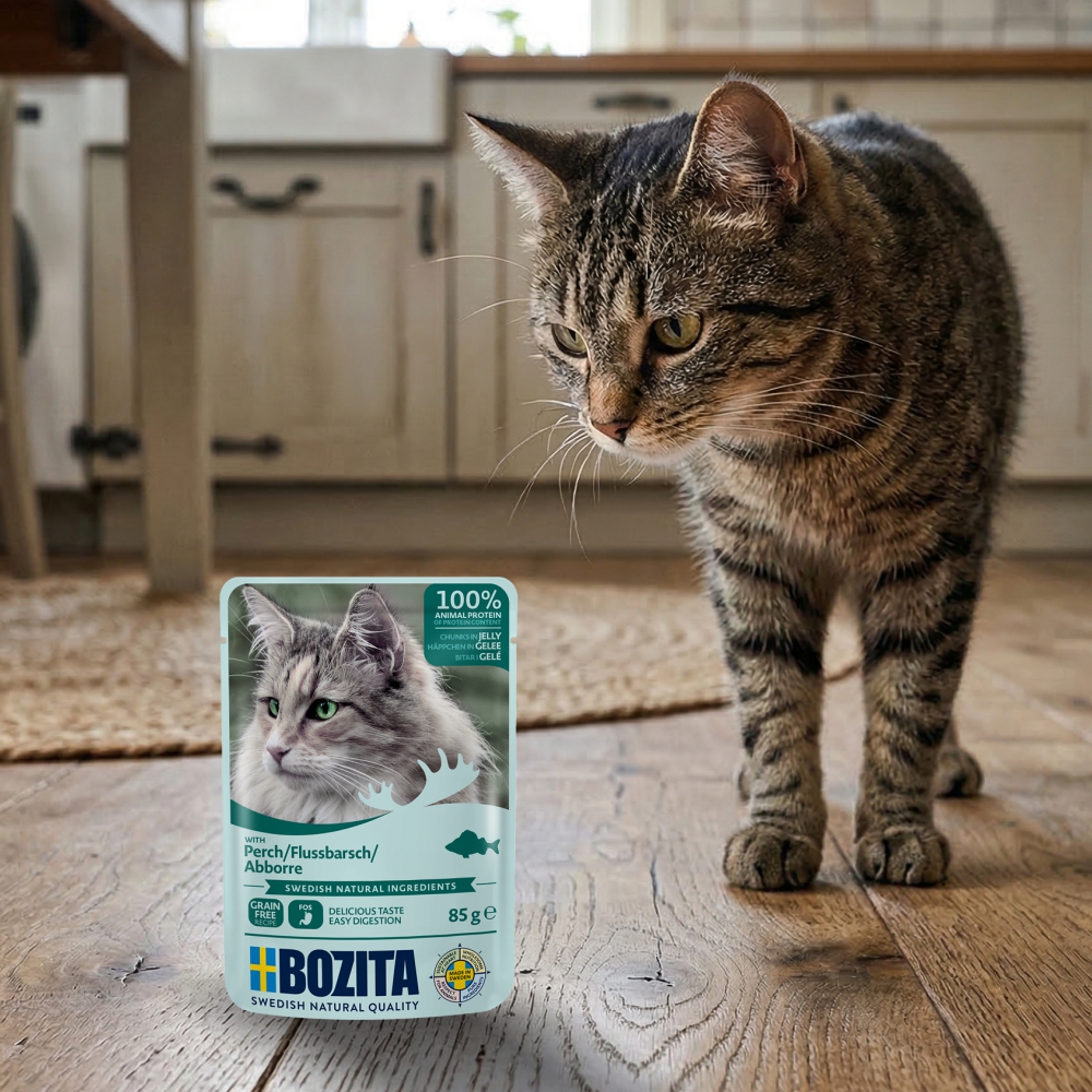 BOZITA karma dla kota w galarecie z okoniem 85g